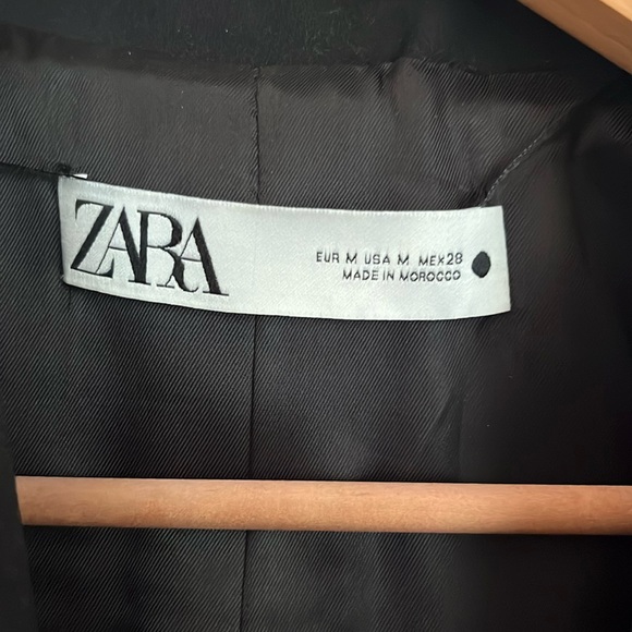 NWT ZARA FITTED BLAZER WITH SHOULDER PADS ZW COLLECTION M, 7649 - Picture 7 of 8